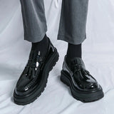 Tryess- Beon Flatform Patent Tassel Loafers