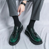 Tryess- Beon Flatform Patent Tassel Loafers