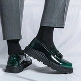 Tryess- Beon Flatform Patent Tassel Loafers