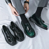 Tryess- Beon Flatform Patent Tassel Loafers