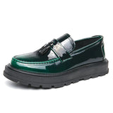 Tryess- Beon Flatform Patent Tassel Loafers