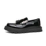 Tryess- Beon Flatform Patent Tassel Loafers