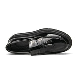 Tryess- Beon Flatform Patent Tassel Loafers