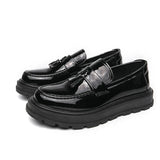 Tryess- Beon Flatform Patent Tassel Loafers