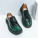 Tryess- Beon Flatform Patent Tassel Loafers