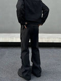 Tryess- Black Slim Fit Cargo Pants