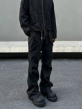 Tryess- Black Slim Fit Cargo Pants