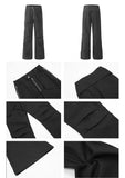 Tryess- Black Slim Fit Cargo Pants