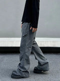 Tryess- Black and Gray Cargo Pants