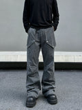 Tryess- Black and Gray Cargo Pants