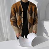 Tryess- Brown Knitted Cardigan