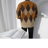 Tryess- Brown Knitted Cardigan