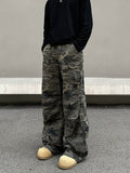 Tryess- Camouflage Cargo Casual Pants