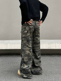 Tryess- Camouflage Cargo Casual Pants