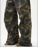 Tryess- Camouflage Cargo Casual Pants