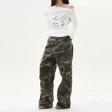 Tryess- Camouflage Cargo Casual Pants