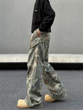 Tryess- Camouflage Cargo Multi-pocket Pants