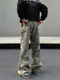 Tryess- Camouflage Cargo Multi-pocket Pants