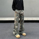 Tryess- Camouflage Cargo Multi-pocket Pants