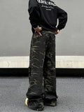 Tryess- Camouflage Pattern Casual Pants