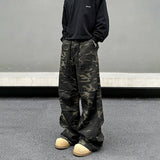 Tryess- Camouflage Pattern Casual Pants