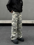 Tryess- Camouflage Pockets Cargo Pants