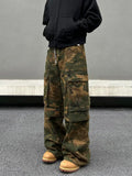 Tryess- Camouflage Pockets Cargo Pants