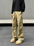 Tryess- Camouflage Print Cargo Pants