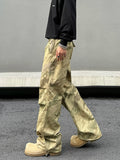 Tryess- Camouflage Print Cargo Pants