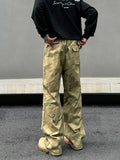 Tryess- Camouflage Print Cargo Pants