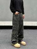 Tryess- Camouflage Relaxed Fit Casual Pants