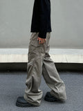 Tryess- Cargo Pocket Casual Pants