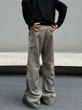 Tryess- Cargo Pocket Casual Pants