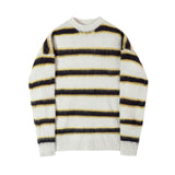 Tryess- Casual Loose Striped Sweater