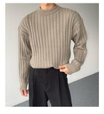 Tryess- Casual Round Neck Sweater