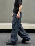 Tryess- Casual Wide-Leg Cargo Pants