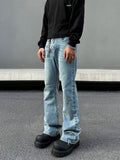 Tryess- Classic Straight-Leg Denim Pants