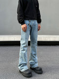 Tryess- Classic Straight-Leg Denim Pants