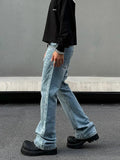 Tryess- Classic Straight-Leg Denim Pants