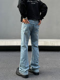 Tryess- Classic Straight-Leg Denim Pants