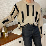 Tryess- Colorblock Knit Sweater