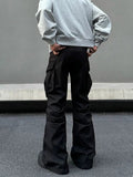 Tryess- Comfort Fit Pockets Cargo Pants