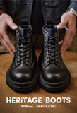 Tryess- Contrast Stitch Military Boots