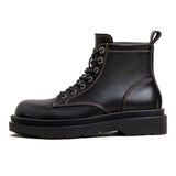 Tryess- Contrast Stitch Military Boots