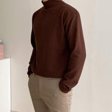 Tryess- Cotton Turtleneck Bottoming Shirt