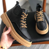 Tryess- Daechi Gum Sole Lace Up Boots