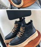 Tryess- Daechi Gum Sole Lace Up Boots