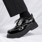 Tryess- Danwol Contrast Stitch Patent Shoes