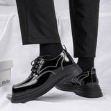 Tryess- Danwol Contrast Stitch Patent Shoes