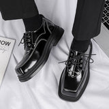 Tryess- Danwol Contrast Stitch Patent Shoes